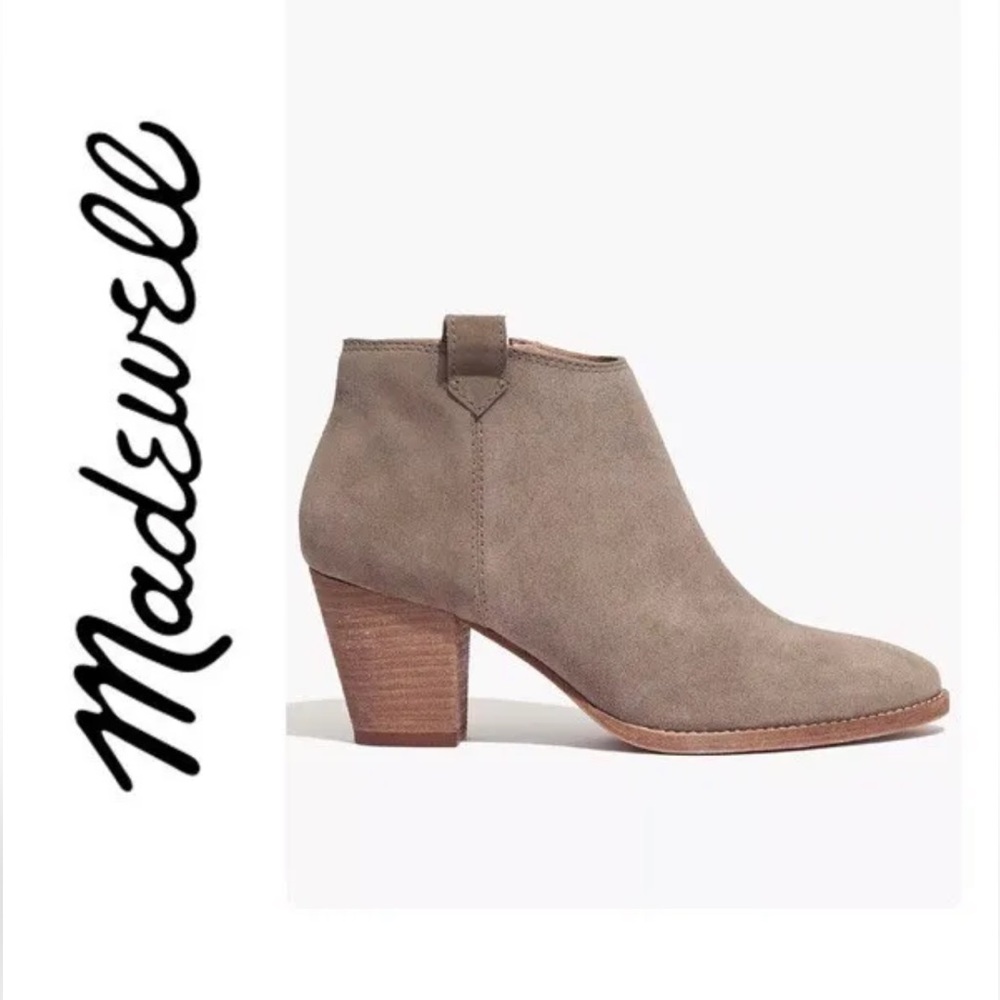 Madewell The Billie Suede Ankle Boots Booties Women’s size 7.5